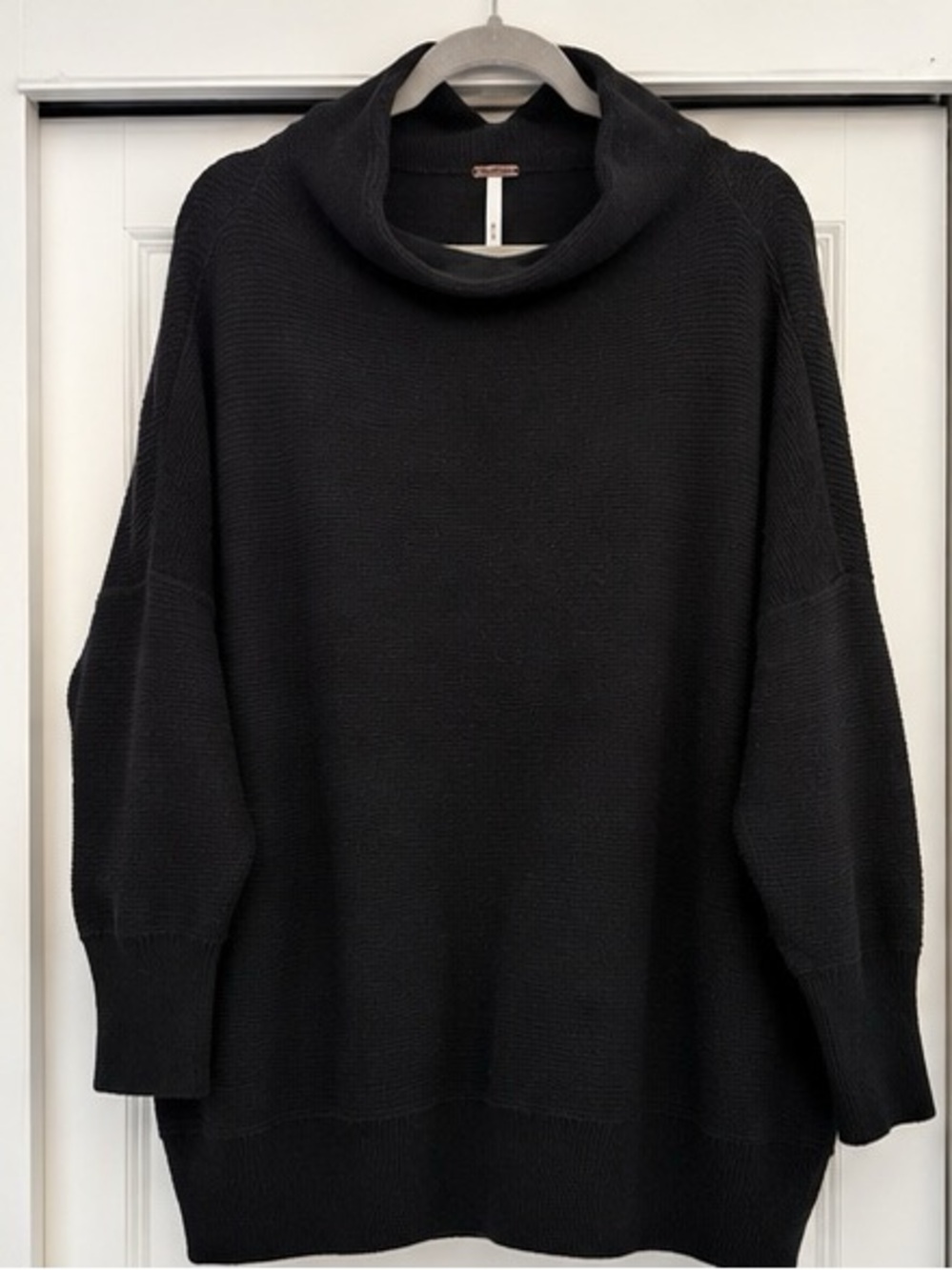 French Connection Black Oversized Cowl Neck Knit Sweater M